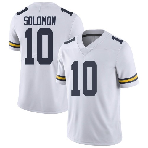 Anthony Solomon Michigan Wolverines Men's NCAA #10 White Limited Brand Jordan College Stitched Football Jersey ZGX5254UM